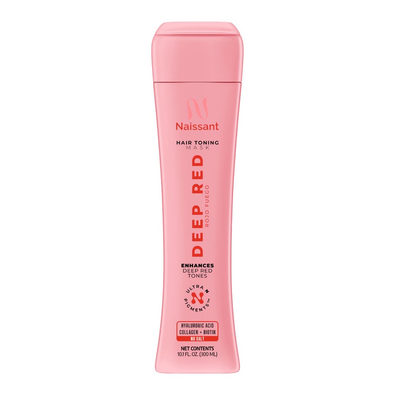 Naissant Deep Red Hair Toning Mask  Color Depositing  Moisturizes  Refreshes  Neutralizes Brassy Tones  Paraben Ammonia  Sulfate Free  ProVitamin B5 Olive Oil  Honey Rojo Fuego 101 Fl Oz